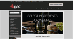 Desktop Screenshot of bsgwine.com